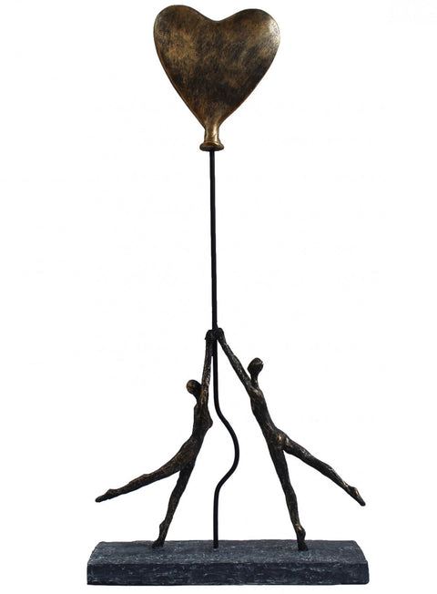 Italfama Bronze Resin Couple Sculpture 55cm β Made in Italy