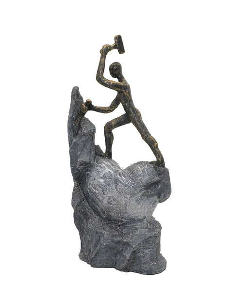 Italian Bronze Resin Love Discovery Statue Figurine Handmade 27cm by Italfama