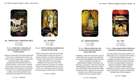 Fallen Angel Oracle Cards Deck And Book Cico Books Esoteric Nigel Suckling NEW