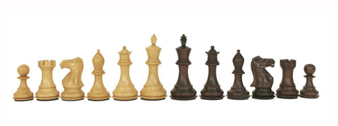 Italfama Weighted Mahogany Chess Pieces, Handcrafted, King 7.8cm, Made in Italy