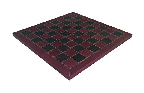 Genuine Leather Chess Board 53x53cm, 5.7cm Squares β Handmade in Italy Italfama