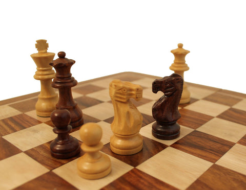 Italfama Magnetic Wooden Chess Set, Folding Board + Checkers, 35x35cm Italy
