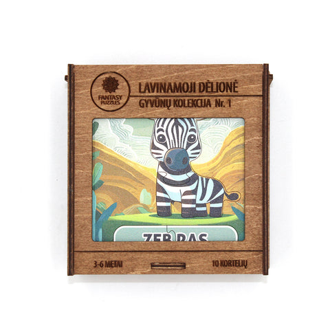 Educational Puzzle Wooden Cards Animals Collection No. 1 (LT) Fantasy Puzzles