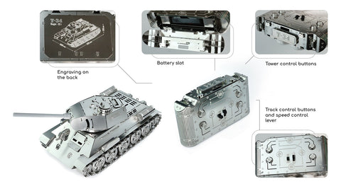 Tank T-34 Model Building Kit Original Time For Machine Stainless Steel NEW