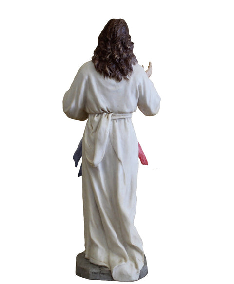 Divine Mercy Jesus Resin Statue Hand-Painted 21cm Made in Italy Italfama