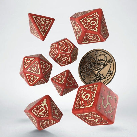 The Witcher Dice Set Crones- The Brewess Coin Role Play Games Q-Workshop NEW