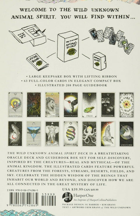Wild Unknown Animal Spirit Cards Deck And Guidebook Esoteric Harper One Hpo02