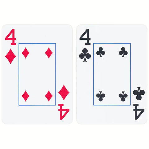 Copag Wsop Jumbo Index Double Plastic Playing Cards Poker Size Black And Red NEW