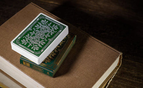 Monarchs Green Playing Cards Deck Theory 11 Magic Games Green & Gold