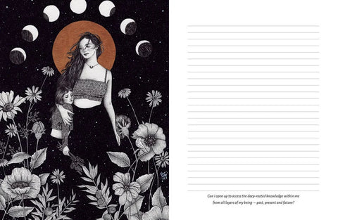 Soul Mirror Journal Lined Notebook Evolution Healing Ana Novaes Blue Angel Smj23