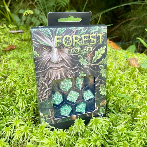 Forest Tundra Dice Set Green And White Story Role Playing Games Q-Workshop NEW