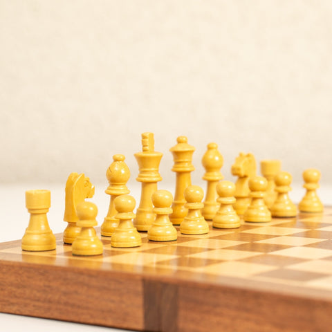Italfama Magnetic Travel Wooden Chess Set, Folding Board 30x30cm, King 5.5cm