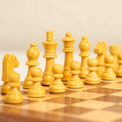 Italfama Magnetic Travel Wooden Chess Set, Folding Board 30x30cm, King 5.5cm
