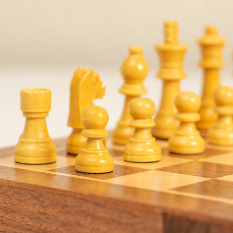 Italfama Magnetic Travel Wooden Chess Set, Folding Board 30x30cm, King 5.5cm