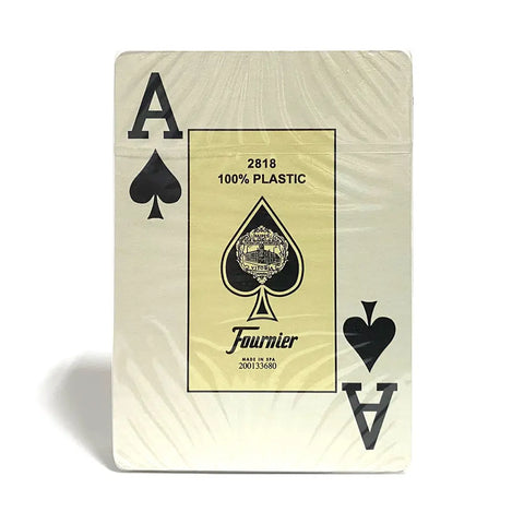 Fournier 2818 GREEN Deck - 100% Plastic Playing Casino Poker Cards Deck