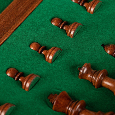 Italfama Magnetic Wooden Chess Set 12in Board, Storage, King 2.4in, Italy