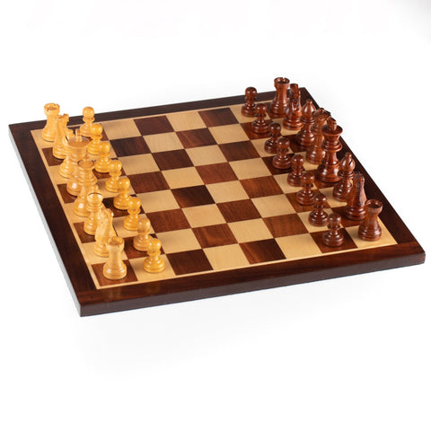 Italfama Magnetic Wooden Chess Set 12in Board, Storage, King 2.4in, Italy