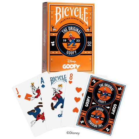 Disney Goofy Playing Cards by Bicycle - Poker Size, Custom Deck, USA Made