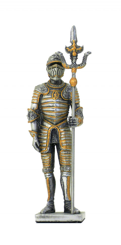 Italfama Medieval Knight Armor Figurine, Pewter, Handcrafted, 12cm, Italy