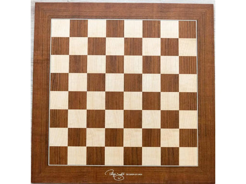 Chess Board Only: Judit Polgar Deluxe Wooden Chess Board by DGT