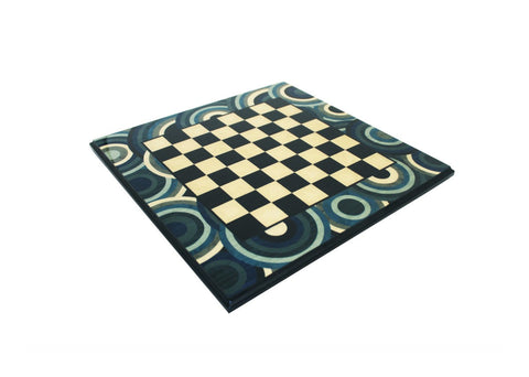 Italfama Italian Handmade Wooden Chess Board 36x36 cm, 3 cm Squares, Gloss