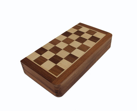 Italfama Magnetic Wooden Chess Set, Folding Travel Board 18.5cm, King 3.2cm