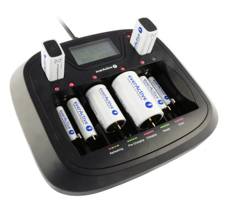 Everactive Universal Professional Charger Nc 9000U Aaa/Aa C/D 9V 50/60Hz 30W NEW