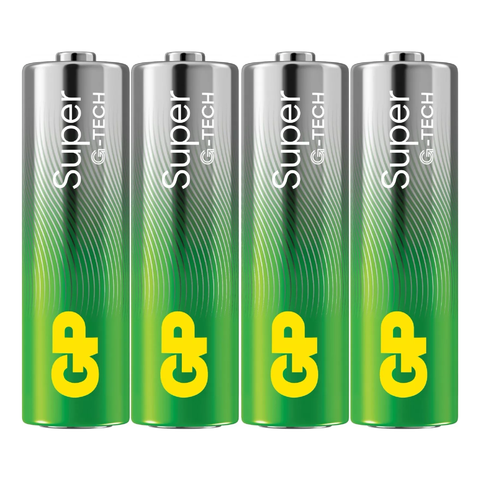 5 Gp Super Alkaline Aa Batteries G-Tech Lr6 1.5V No Mercury 5Bl Pack Exp 2034