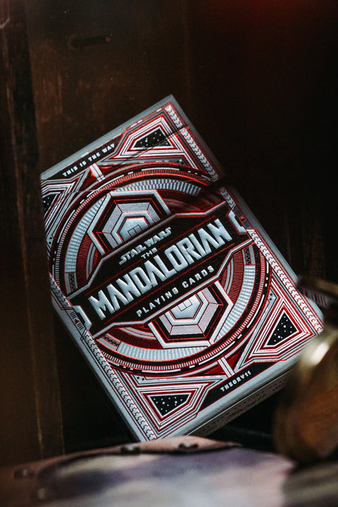 Mandalorian Star Wars Theory 11 Playing Cards Deck Magic Tricks Red Black