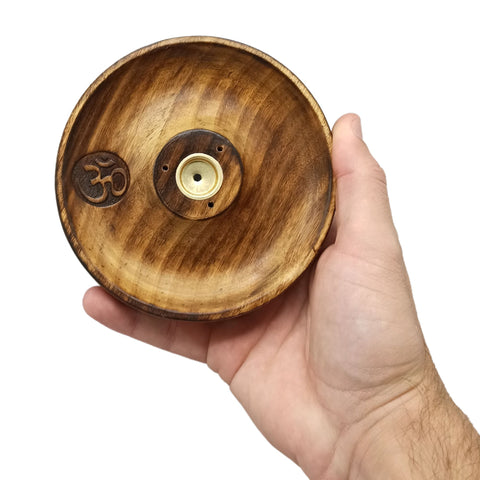 Incense Stick & Cone Burner Disc - Om Ancient Wisdom