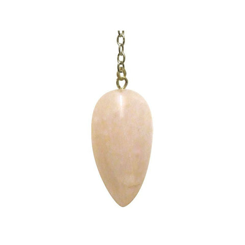 Classic Rose Quartz Pendulum Lo Scarabeo Silver Chain Dowsing Divination NEW