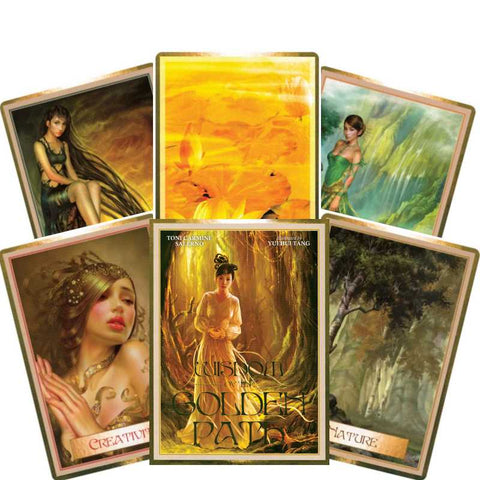 Wisdom Of The Golden Path Oracle Deck Cards Fortune Telling Blue Angel NEW