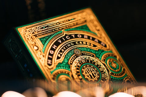 High Victorian Green Theory 11 Luxury Playing Cards Deck Magic Tricks Sealed