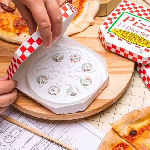 Q WORKSHOP Pizza Dice Set Pepperoni
