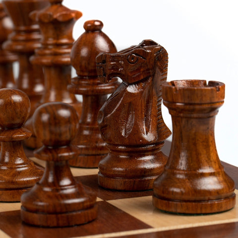 Italfama Magnetic Wooden Chess Set with Folding 40cm Board, King 7.5cm, Italy