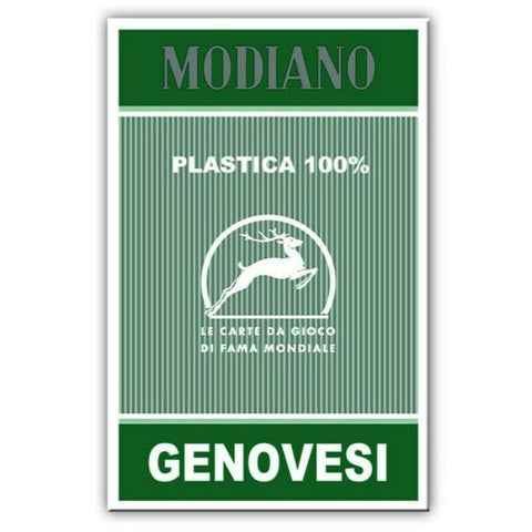 Genovesi Green 100% Plastic Tarot Playing Cards Deck Modiano Esoteric Games NEW