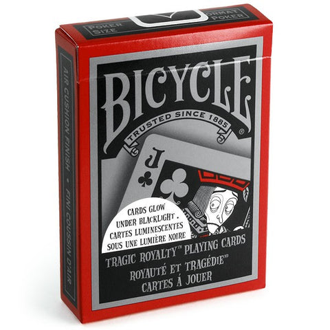 Bicycle Tragic Royalty Playing Cards Deck Glow In Dark Under Black Light NEW