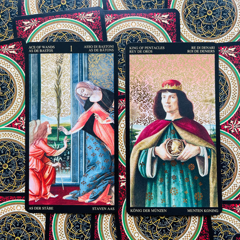 Golden Botticelli Tarot Deck Cards Esoteric Fortune Telling Lo Scarabeo NEW