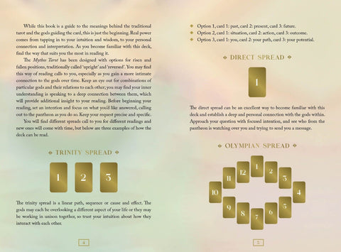 Mythos Tarot Cards Deck Guidance From The Greek Gods