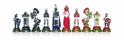Italfama Mary Stuart Hand-Painted Metal Chess Pieces, King 9.4cm, Italy