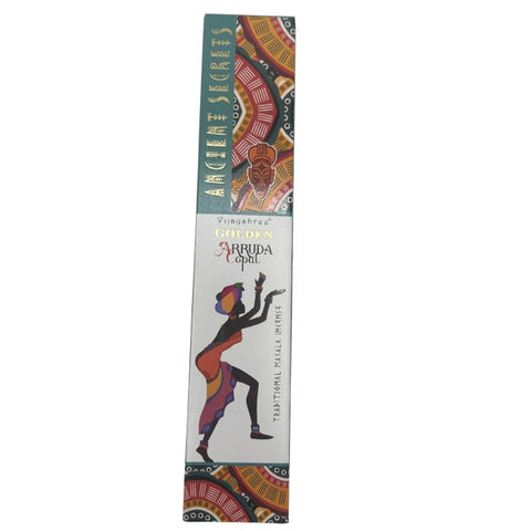 Vijayshree Golden Ancient Copal & Arruda (Rue) Incense Sticks, 15g Purifying