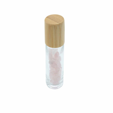 Gemstone Essential Oil Roller Bottle - Sodalite With Wooden Cap Crystals NEW