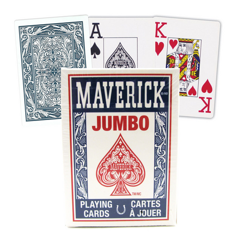 Maverick Blue Playing Cards Jumbo Index Deck Poker Magic Tricks Quality