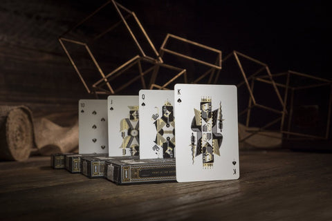 National Theory 11 Luxury Playing Cards Deck Black Gold Magic Tricks Sealed NEW