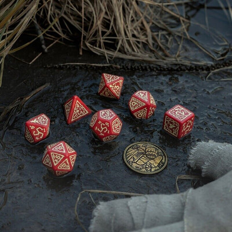 The Witcher Dice Set Crones- The Brewess Coin Role Play Games Q-Workshop NEW