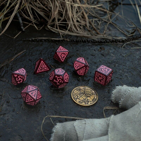 The Witcher Dice Set Crones - Whispess With Coin Role Play Games Q-Workshop NEW