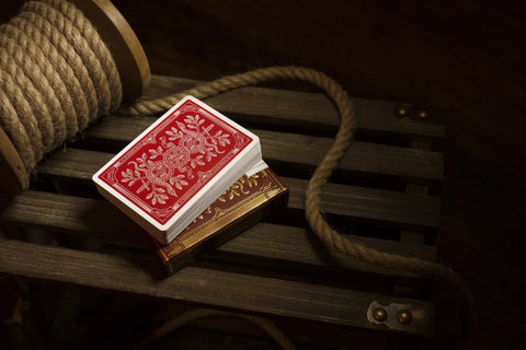Monarchs Theory 11 Playing Cards Deck Red Gold Magic Tricks Sealed