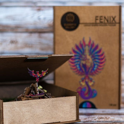 Fenix Wooden Puzzle M size 130 pieces Fantasy Puzzles