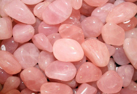 24 Large Tumble Stones - Rose Quartz Gemstones Talisman Ancient Wisdom NEW