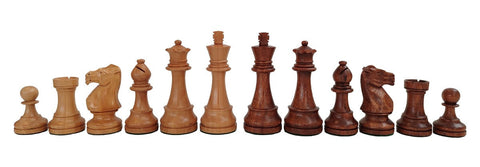 Italfama Handcrafted Acacia Weighted Chess Pieces Set, King 9.7cm, Made in Italy
